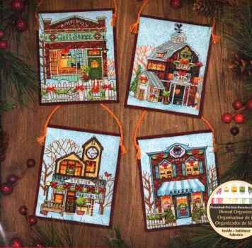 Winter Village Ornaments 70-08954 / Орнаменты Зимняя деревенька
