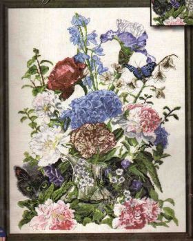 Bouquet with cat 2908 / Букет с кошкой