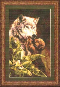 Wolf and Pup 98703 / Волк и волчонок