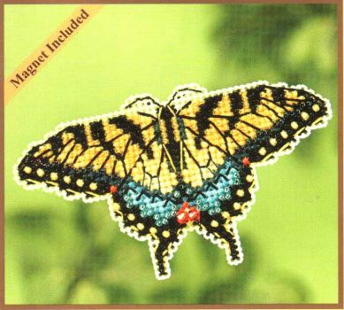 Yellow Swallowtail MH18-5104 / Желтый махаон (магнит)