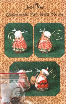 Gingerbread Mrs. Santa Mouse / Пряничная миссис Санта-Маус