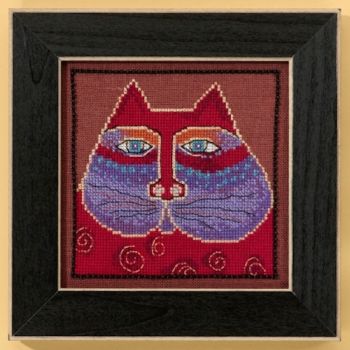Red Cat LB30-5105 / Красная кошка (на льне)
