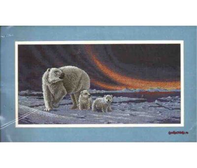 Polar Bear & Cubs 13648 / Полярная медведица и медвежата